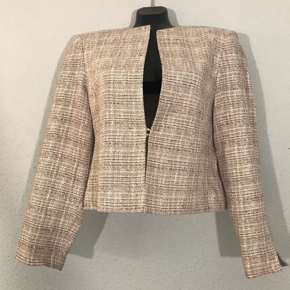 Jones New York Bright Tweed 3/4 Jacket size 8 - Picture 1 of 7